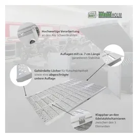 Baumarktplus DREIBREIT by TRUTZHOLM 3-fach Auffahrrampe klappbar 175cm Tragkraft 1020kg Al...