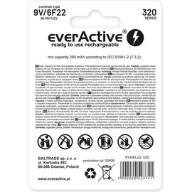 Everactive Akku 9V 320 mAh 1 St.
