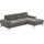 sit&more Ecksofa Morris L-Form Polyester 3-Sitzer Grau