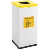 Ulsonix Mülleimer Abfalleimer Küche Mülltrenner Deckel Bio Label 60 Liter Recycling