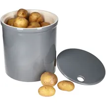 Mambocat Oskar Vorratsdose L in Grau Kartoffeltopf mit Deckel Aufbewahrungsbox Ton