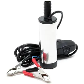 Wiltec Mini Pumpe 12 l/min 8700 U/min 12 V 16 mm Auslass Tauchpumpe Wasser Dieselöl