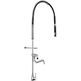 Delabie Geschirrspülbr. schw mit Mischer+Handbr. 433010,Auslaufvent.
