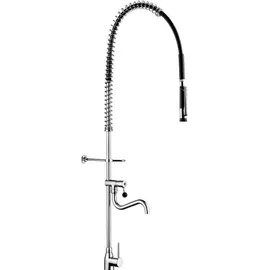 Delabie Geschirrspülbr. schw mit Mischer+Handbr. 433010,Auslaufvent.