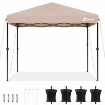 Sekey Faltpavillon 3 x 3 m inkl. 4 Sandsäcke Khaki