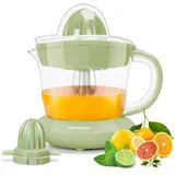 Aigostar Entsafter Saftpresse Elektrisch 2 Kegel, Orangenpresse, Zitruspresse, 40,00 W, Hohe Saftausbeute, Tropfsicherer Auslauf, 100% reiner Saft, BPA-frei grün