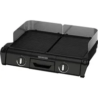 Tefal Tischgrill »TG800N Family-Grill«, 2400 W, Indoor- & Outdoor-Elektrogrill, 2 Grillplatten, antihaftbesch., 2400 W, schwarz