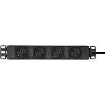 Adam Hall Cables Steckdosenleiste 2 m Schwarz 4 St.