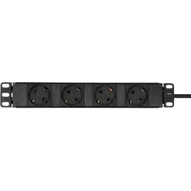 Adam Hall Cables Steckdosenleiste 2 m Schwarz 4 St.