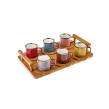 KARACA Kaffeetasse 0,09 l Mehrfarbig 6 St.