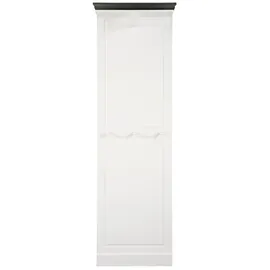 Home Affaire Garderobenpaneel »Basilico«, Aus massiver Kiefer, weiß/grau, , 15035709-0 B/H/T: 60 cm x 192 cm x 26,7 cm,