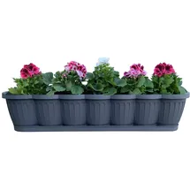 Buri Blumenkasten 80 x 20 x 16,5 cm Anthrazit