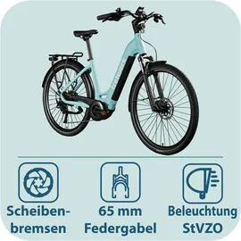 Tretwerk Amber 48 Zoll RH 48 cm Damen blau/mint