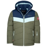 Trollkids Winterjacke Gryllefjord Marine/Dunkle Olive/Kalte Minze, Größe 152