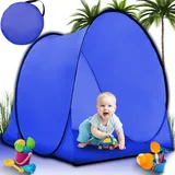 Strandmuschel Pop Up Strandzelt XXL Sonnenschutz Windschutz Campingzelt Retoo