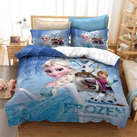 DDONVG Bettwäsche Frozen Kinderbettwäsche 135x200 Mädchen Eiskönigin ELSA Und Anna Microfaser Betten Set Mit 2 Kissenbezug (1,220 * 240)
