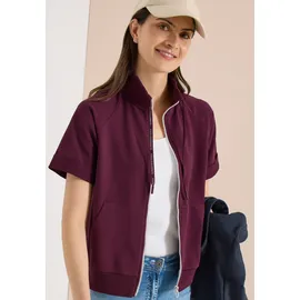 Cecil Kurzarm Sweatjacke mit Zipper - XXL
