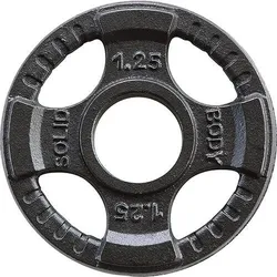 Olympische 4-Griff gusseisen Gewichtsplatten OPTK1.25 schwarz 1.25kg