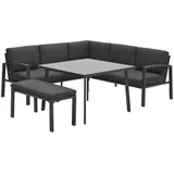 OUTLIV. Wellington Lounge/Dining Set 5-tlg. carbon black/reflex black