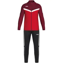 Jako Kinder Polyesteranzug Iconic rot/weinrot, 140