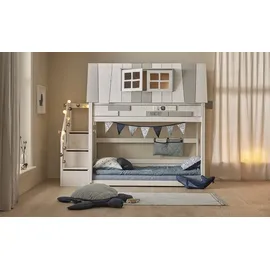 Lifetime Etagenbett Niedriges Abenteuer 257 x 219 x 107 cm Kiefer weiß