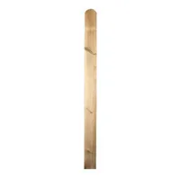 Zaunlatte Compact – 2 x 14,5 x 180 cm, aus Holz (Kiefer / Fichte), druckimprägniert, halbrund, für Sichtschutz- & Bohlenzäune, einzeln oder 20er-Set