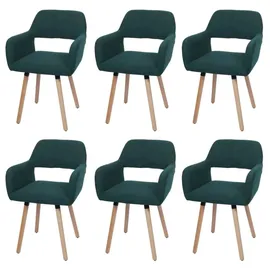 MCW Esszimmerstuhl MCW-A50 II Cord grün 6er Set
