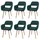 MCW Esszimmerstuhl MCW-A50 II Cord grün 6er Set