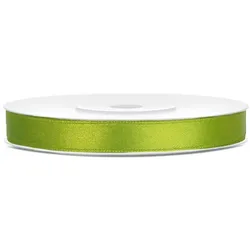 Satin Geschenkband grün 25m 6mm breit