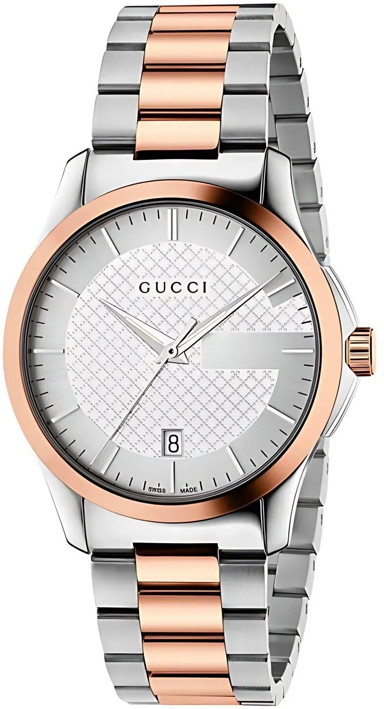 Gucci G-Timeless Herrenuhr aus Edelstahl Model YA126447
