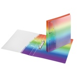 Veloflex 1141404 - Ringordner Rainbow Diamond DIN A4, mit 2-Ring-Mechanik, aus PP, Schulordner, Ringbuch, 1 Stück