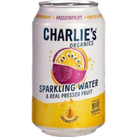 Charlie's Organic Sparkling Water Passionfruit ( 24 x 0,33 Liter Dosen NL)