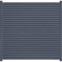 Endorphin Gartenzaun, EASY-ROM DIY ALU-Rhombuszaun in anthrazit 1 Element 180x180cm 2 Pfosten 7x7x235cm