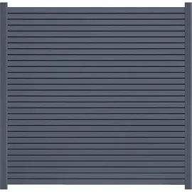 Endorphin Gartenzaun, EASY-ROM DIY ALU-Rhombuszaun in anthrazit 1 Element 180x180cm 2 Pfosten 7x7x235cm