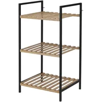 Wellhome Well Home Badezimmerregal mit 3 Ablagen, 38 x