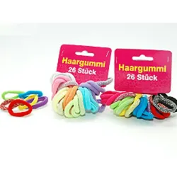 Haargummis 26-teilig, Farbe zufällig