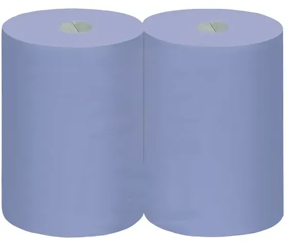 Putztuchrolle 3-lagig 2 x 180 m blau 33x36 cm, 500 Abrisse/Rolle, 2 Rollen/Paket