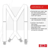Eiko Hosenträger Zacken-Clip Zunftmotiv, 36mm, Leder-Rückenteil Klempner (204) 1... - 110 - Klempner