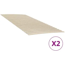 Lattenroste mit 48 Latten 2 Stk. 100x200 cm