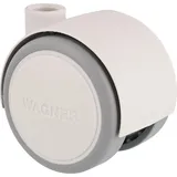 Wagner Möbel-Doppelrolle Soft Ø 4 cm Weiß-Grau