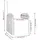 vidaXL Polyrattan Garten-Liegestuhl 57 x 69 x 106 cm grau inkl. Kissen 2 St.