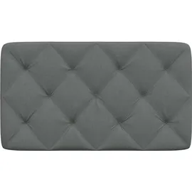 vidaXL Kopfteil-Kissen Dunkelgrau 80 cm Stoff