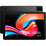 TCL 10 L Generation 2 WiFi, 10,1 Zoll HD-Tablet Quad-Core, 3 GB RAM, 32 GB Speicher, erweiterbar auf 128 GB per MicroSD, 6000 mAh Akku, inklusive transparenter Hülle, Android 13, Grau