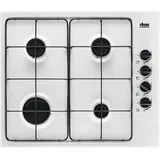 Faure FGH62414WA, Weiß, Integriert, Gaskochfeld, Emailliert, 4 Zone(n), 4 Zone(n) - Weiß