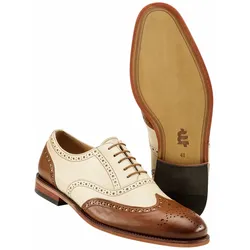 Mey & Edlich Herren Businessschuhe Beige einfarbig - 46