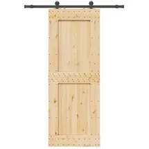 vidaXL Narvik rechts 85 x 210 cm Braun/Schwarz