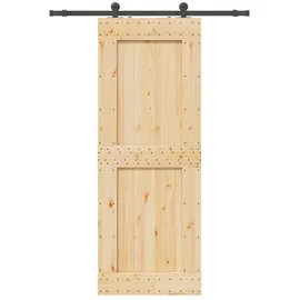 vidaXL Narvik rechts 85 x 210 cm Braun/Schwarz