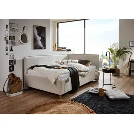 Meise Möbel meise.möbel Polsterbett Fun 140 x 200 cm Stoff Beige
