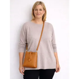 COLLEZIONE ALESSANDRO Holunder Umhängetasche Rindsleder Brown