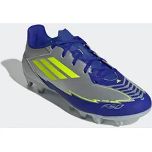 adidas F50 Club FG/MG Herren silver met./solar yellow/lucid blue 48